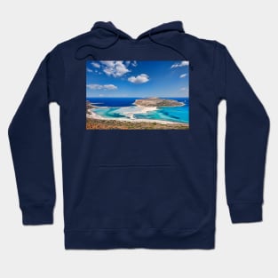 The unbelievable beauty of Balos Lagoon with Cap Tigani in Crete, Greece Hoodie